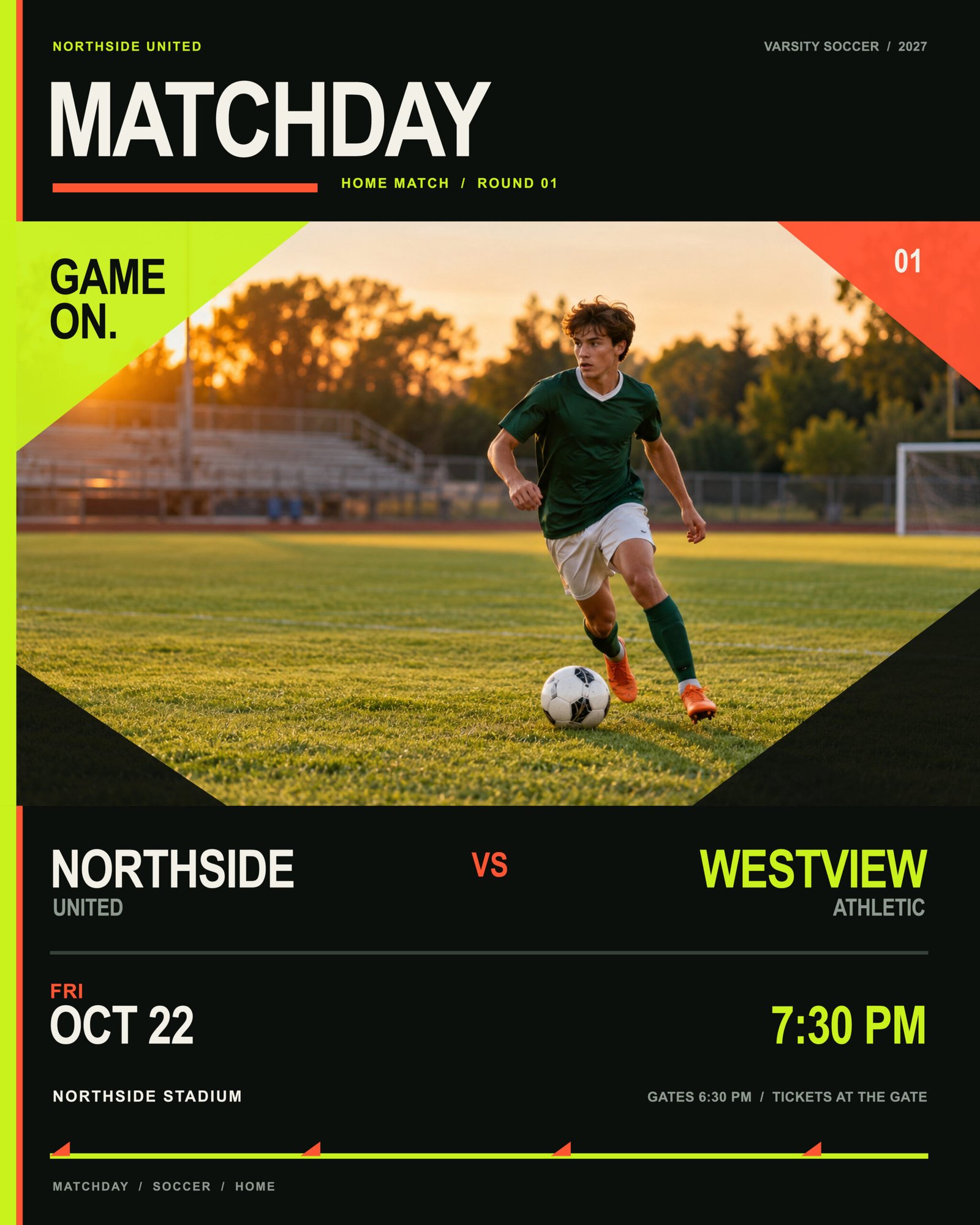 Soccer Match Day template preview